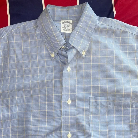 Brooks Brothers | Shirts | Brooks Brothers Patterned Classic Fit Button  Down Dress Shirt Button Down Collar | Poshmark
